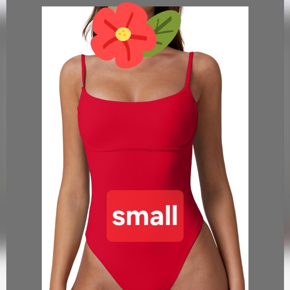 Red Chewky Womens One Piece Swimwear  Small New!